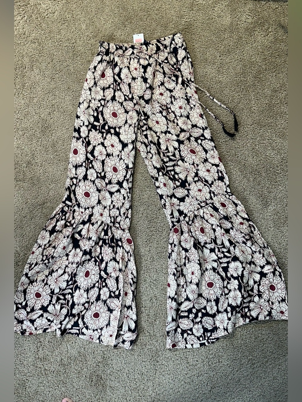 NWT Angie Floral Palazzo Pants
